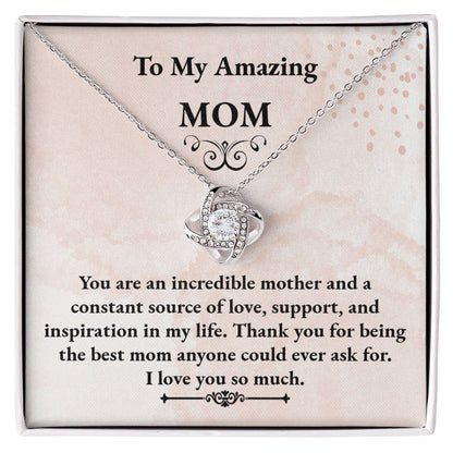 MOM Love Knot Necklace