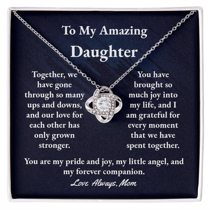 Daughter Love Knot Necklace
