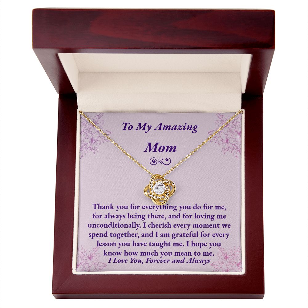 Mom Love Knot Necklace