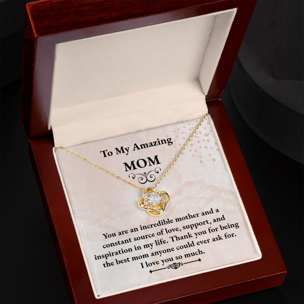 MOM Love Knot Necklace