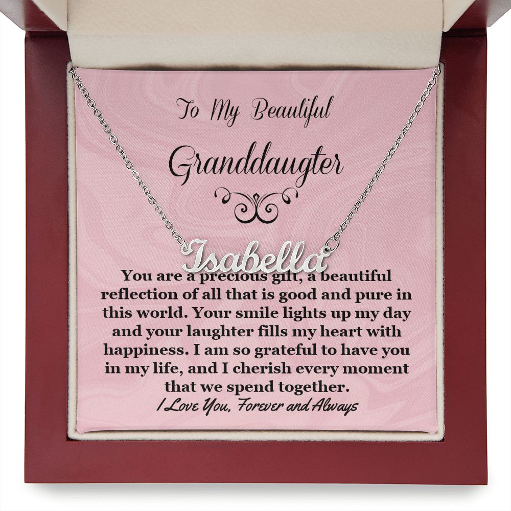 Granddaughter Personalized Name Necklace