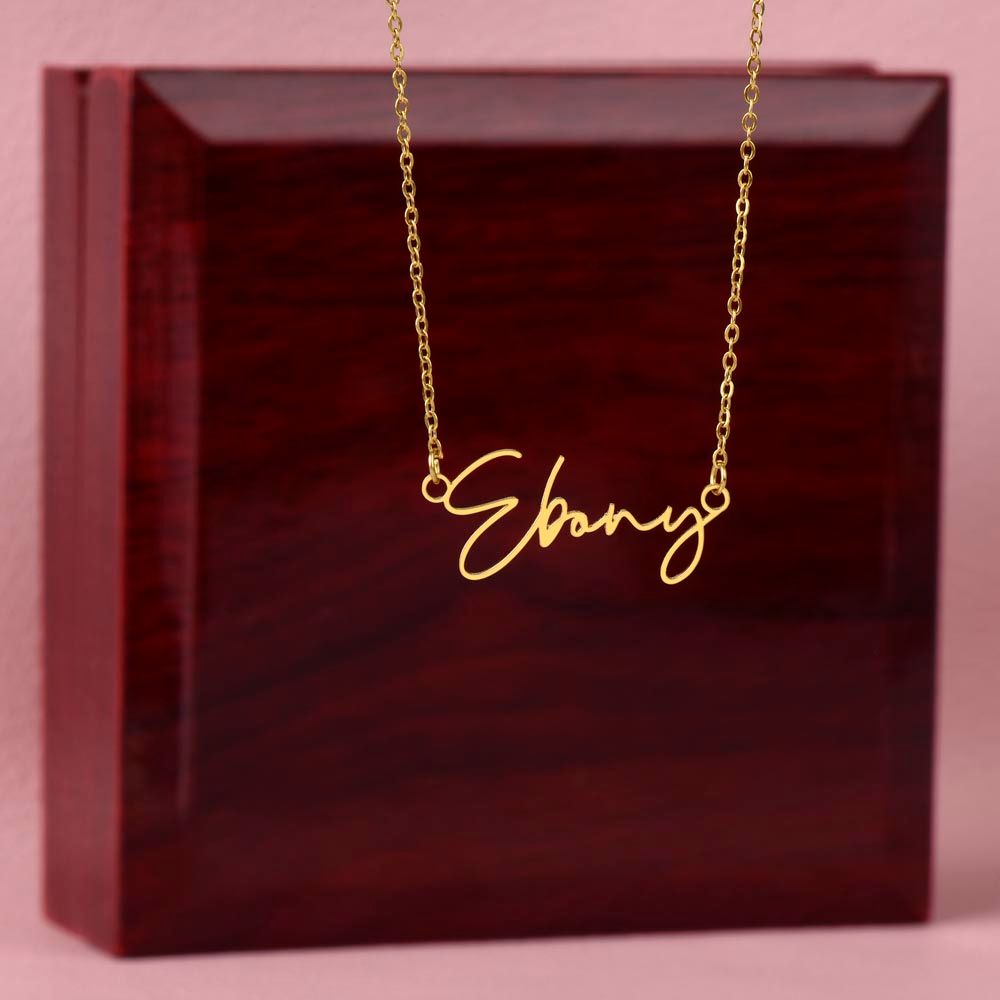 Granddaughter Signature Style Name Necklace