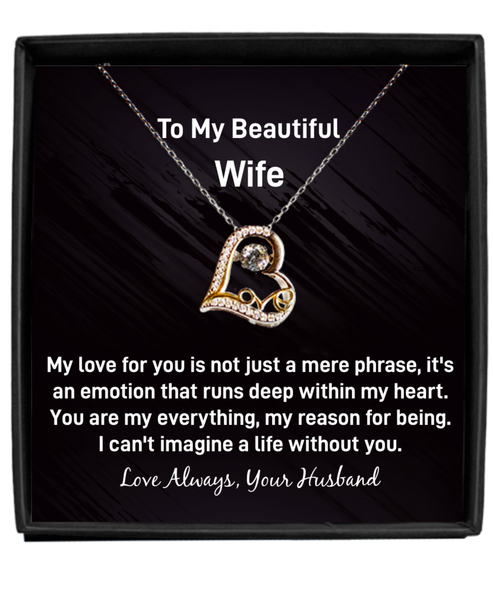 Wife Love Dancing Necklace