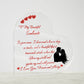 Soulmate Printed Heart Shaped Acrylic Plaque