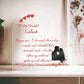 Soulmate Printed Heart Shaped Acrylic Plaque