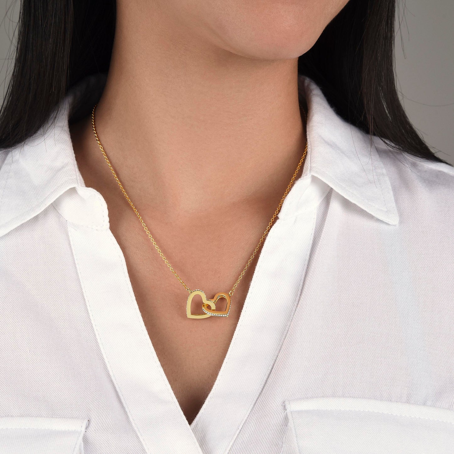Granddaughter Interlocking Hearts Necklace