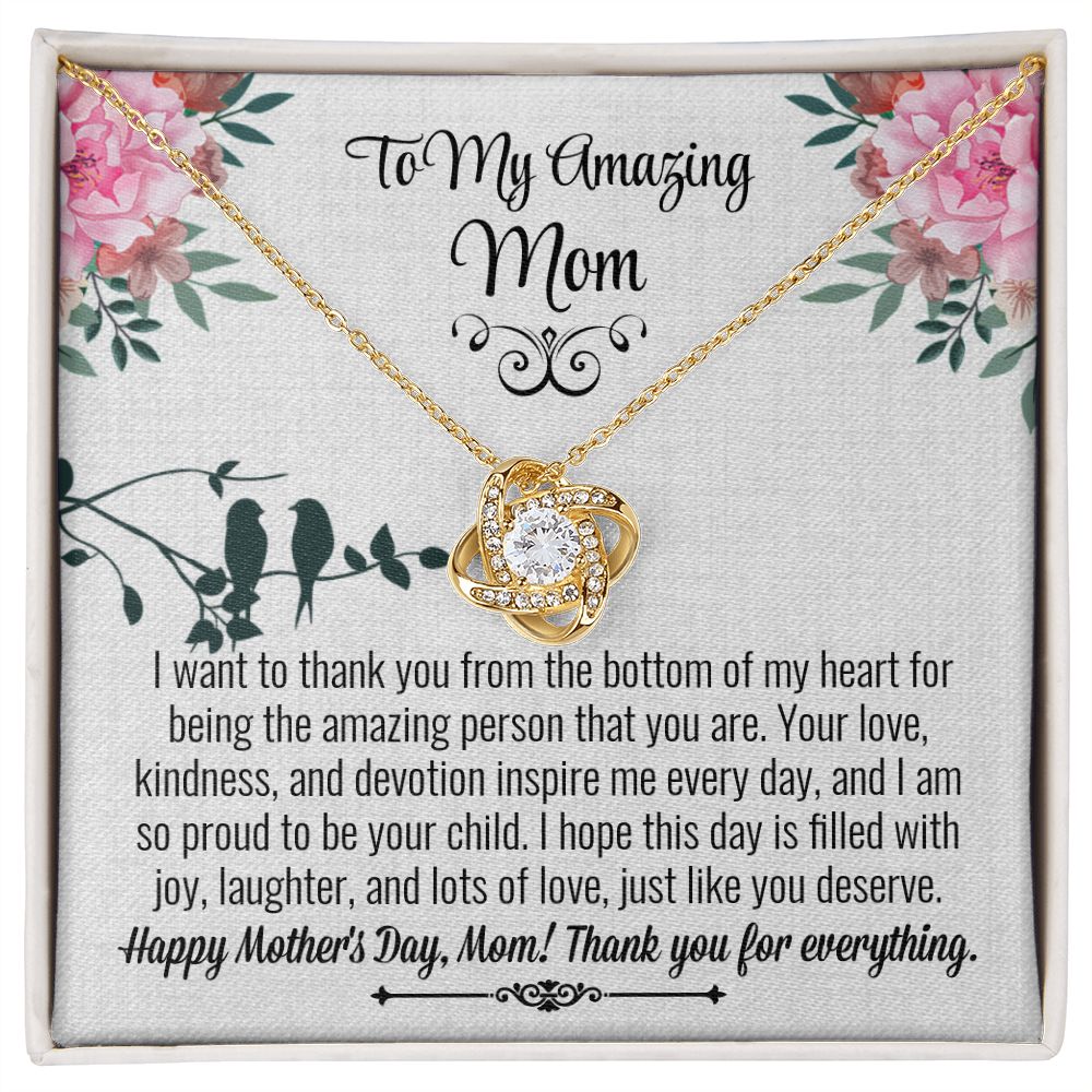 Mom Love Knot Necklace
