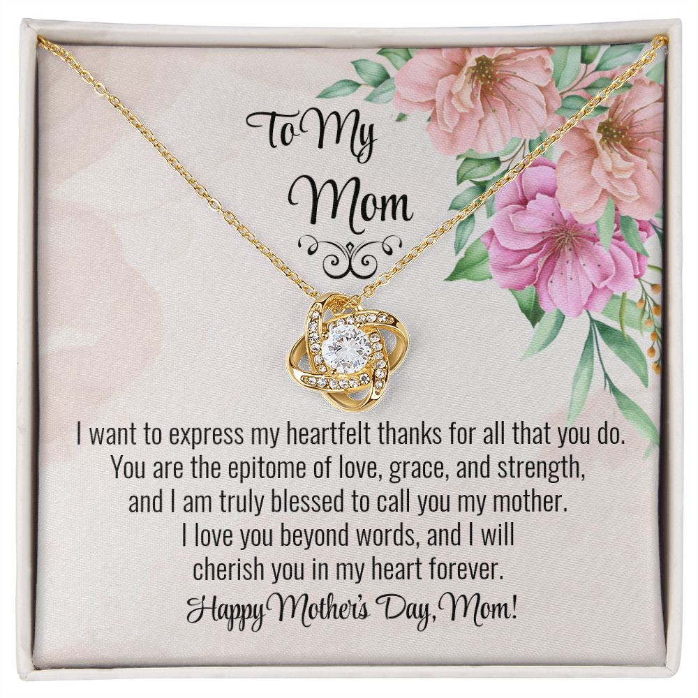 Mom Love Knot Necklace