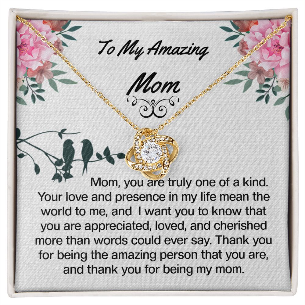 Mom Love Knot Necklace