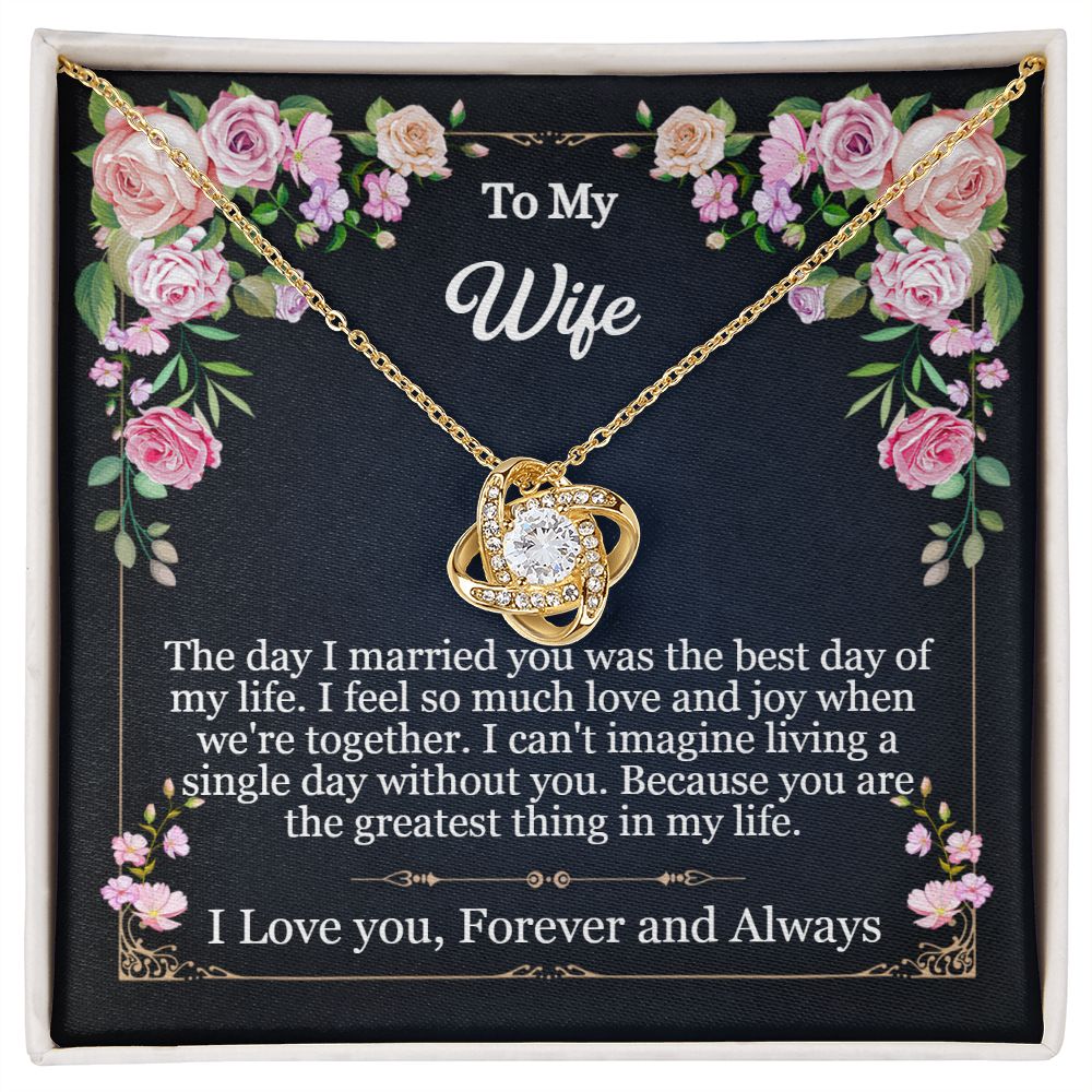 Wife Love Knot Necklace