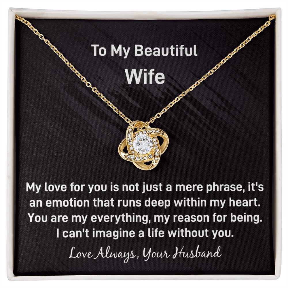 Wife Love Knot Necklace