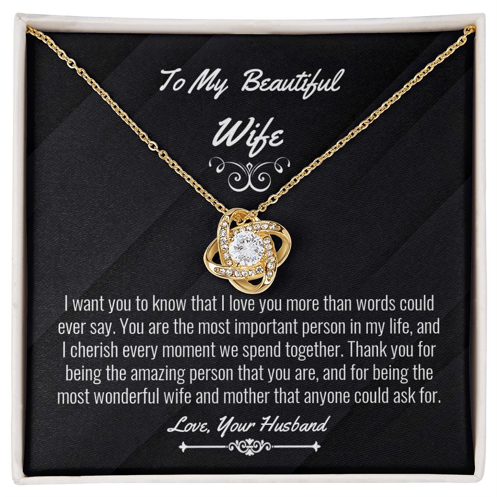 Wife Love Knot Necklace