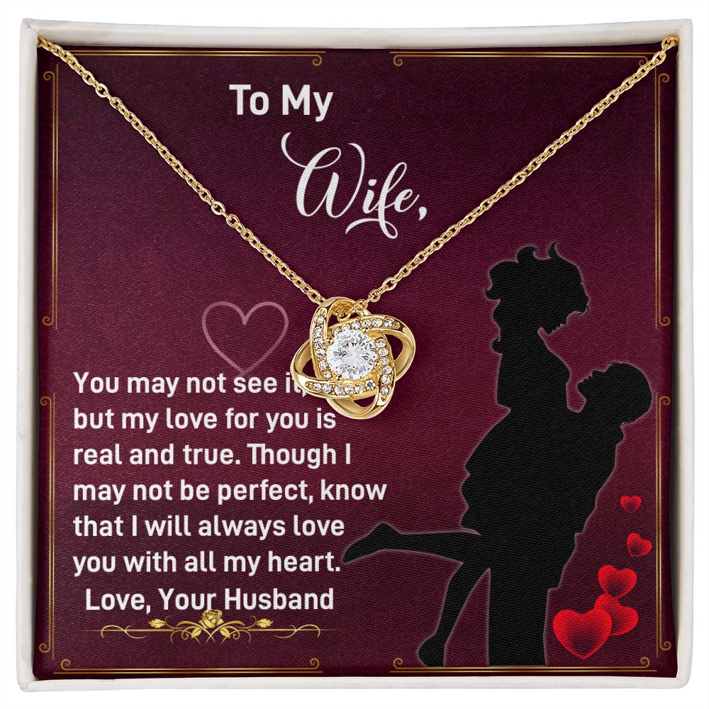 Wife Love Knot Necklace