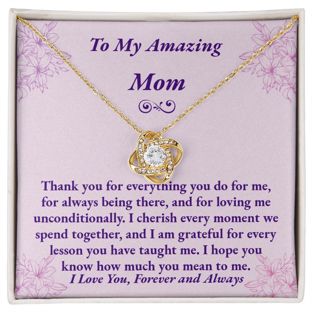 Mom Love Knot Necklace