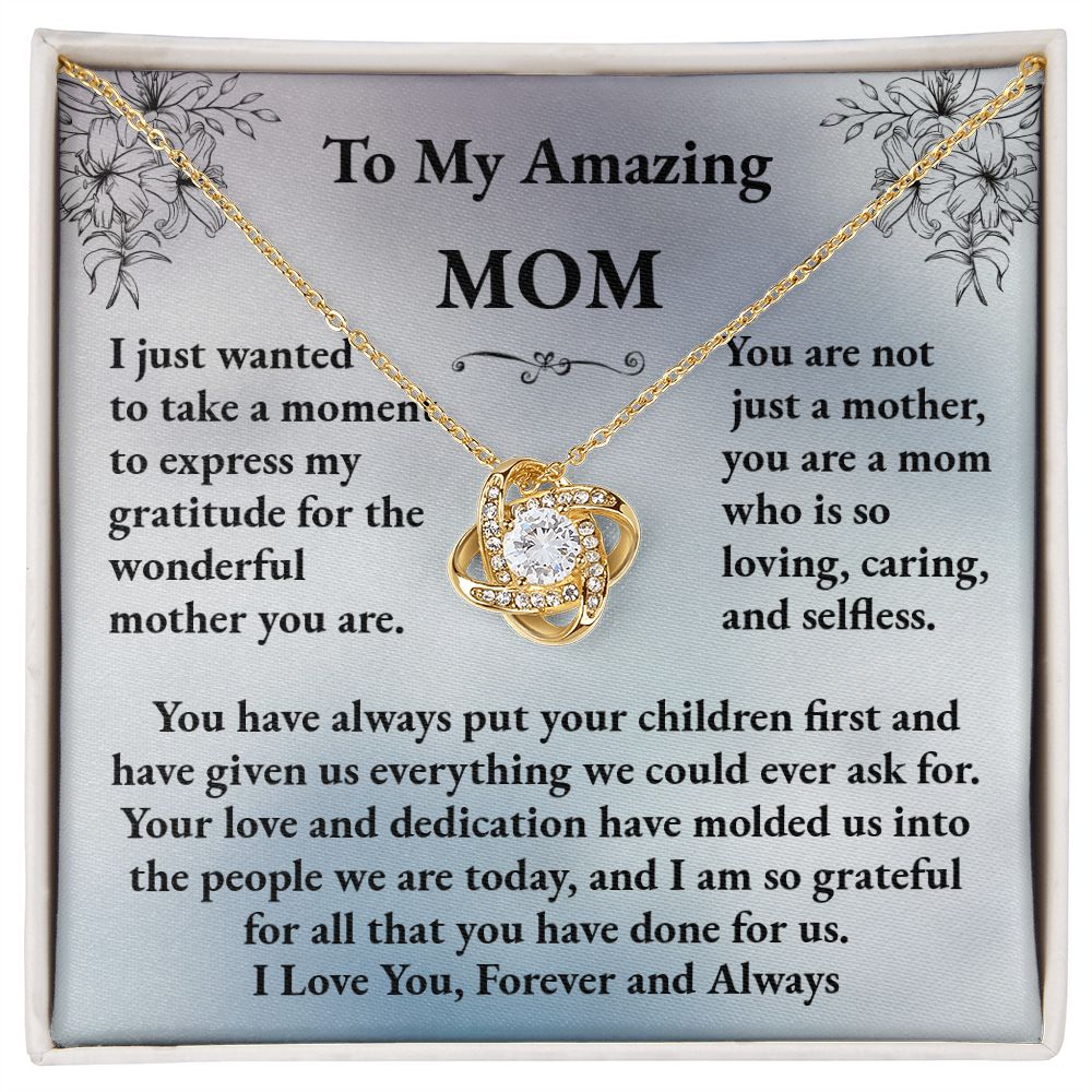 MOM Love Knot Necklace