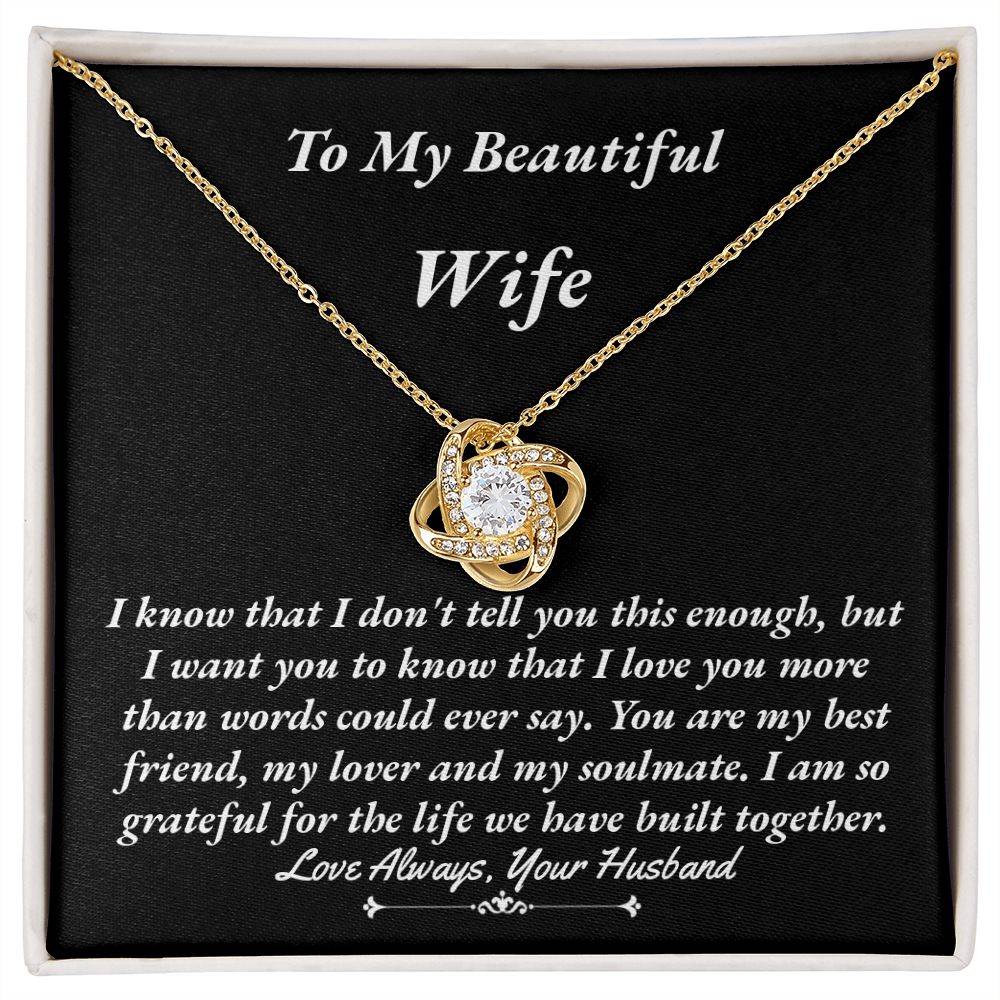 Wife Love Knot Necklace