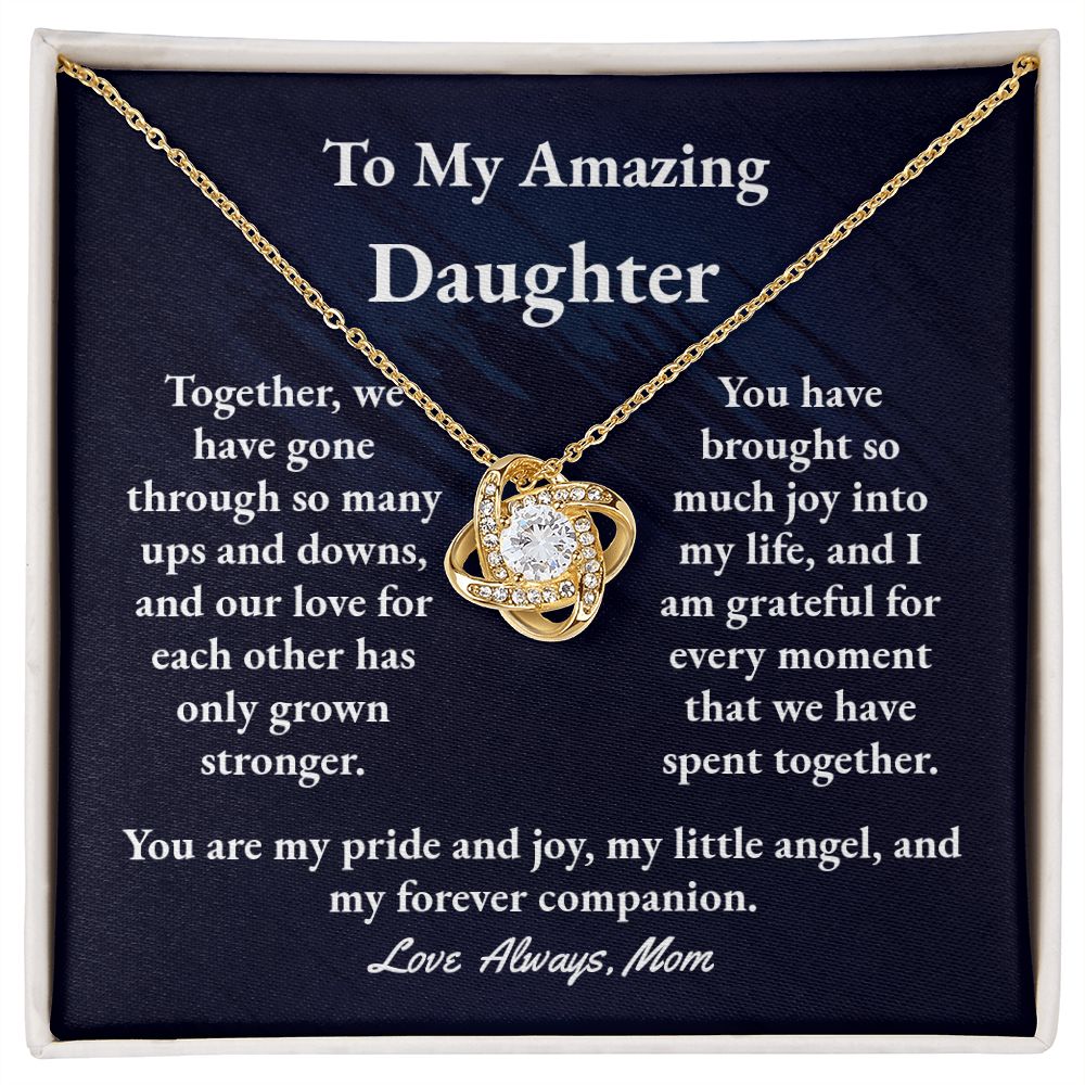 Daughter Love Knot Necklace
