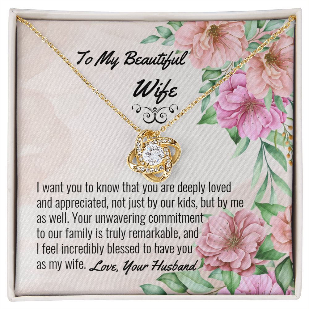 Wife Love Knot Necklace