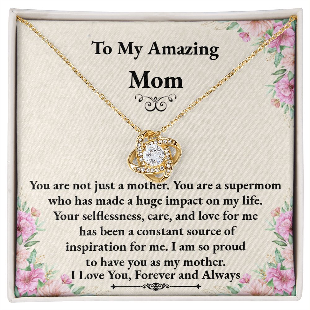 Mom Love Knot Necklace