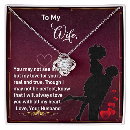 Wife Love Knot Necklace