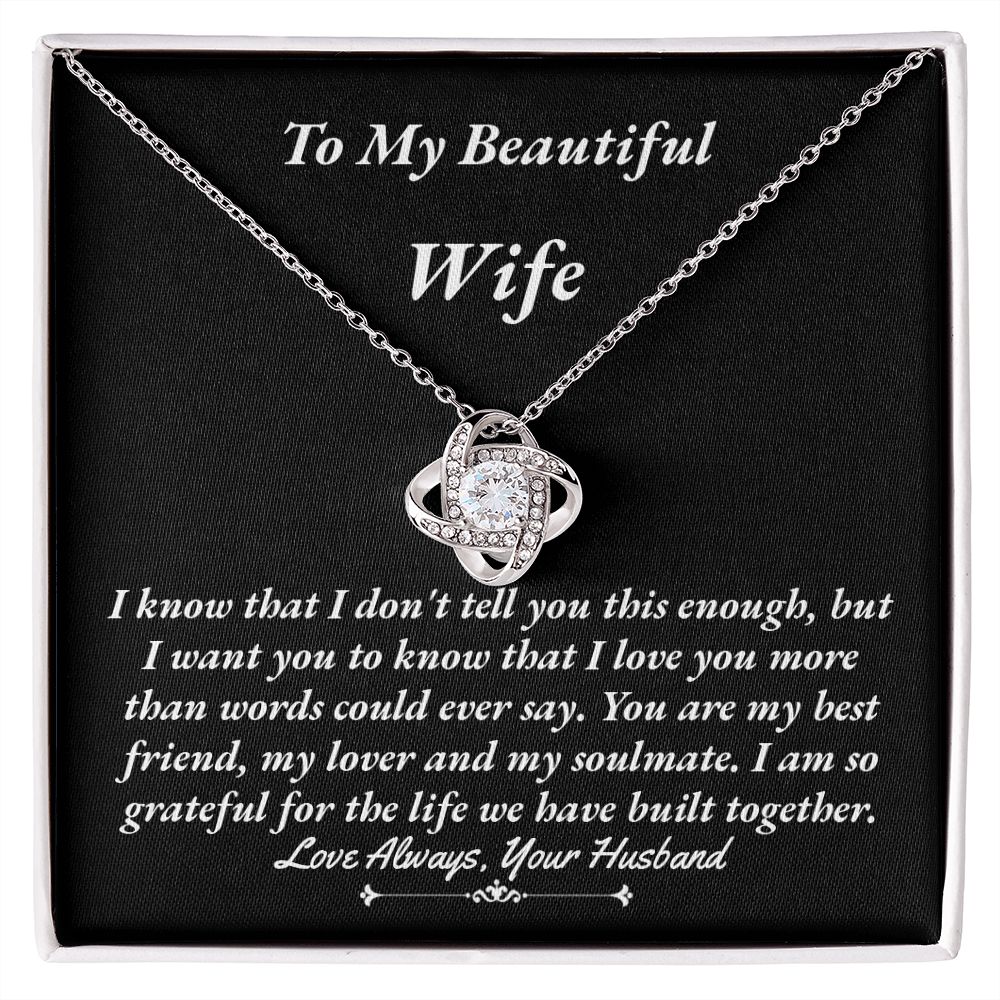 Wife Love Knot Necklace