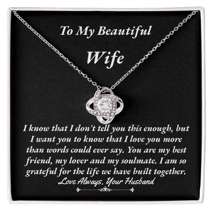 Wife Love Knot Necklace