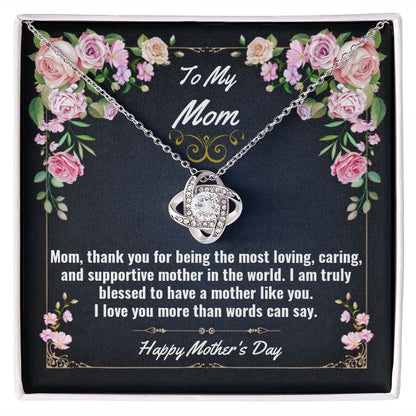 Mom Love Knot Necklace
