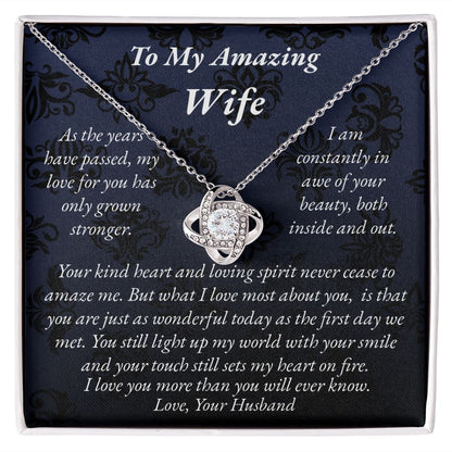 Wife Love Knot Necklace