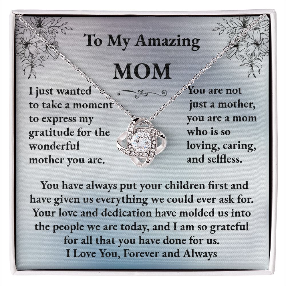 MOM Love Knot Necklace