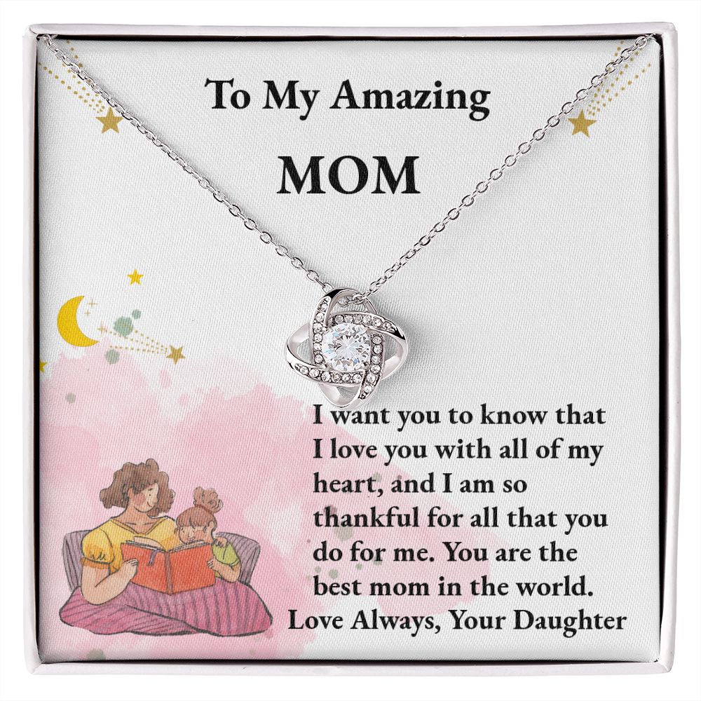 Mom Love Knot Necklace