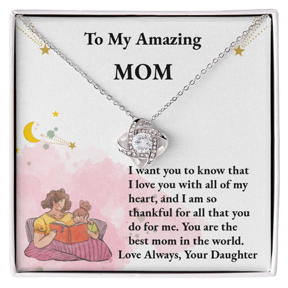 Mom Love Knot Necklace
