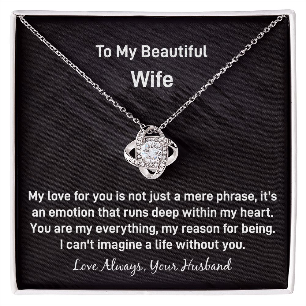 Wife Love Knot Necklace