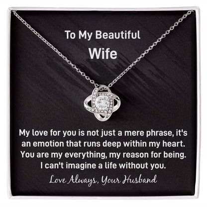 Wife Love Knot Necklace