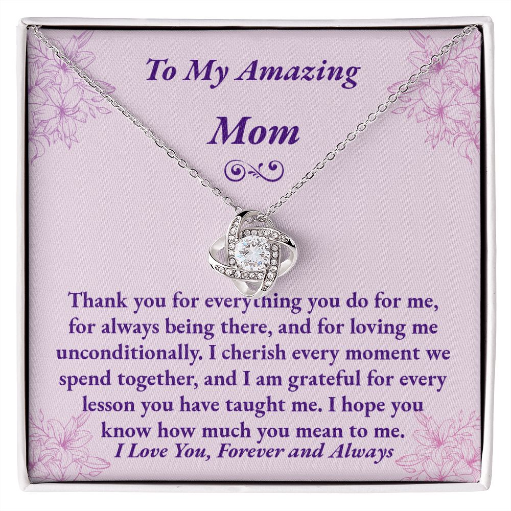 Mom Love Knot Necklace