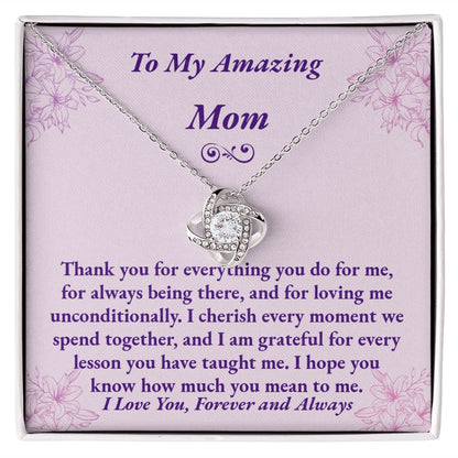 Mom Love Knot Necklace