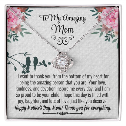 Mom Love Knot Necklace