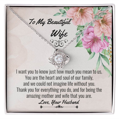Wife Love Knot Necklace