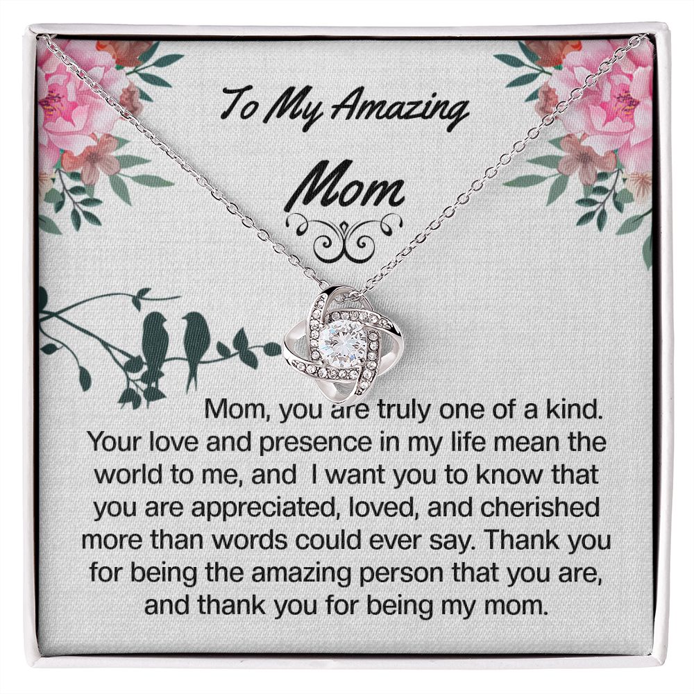 Mom Love Knot Necklace