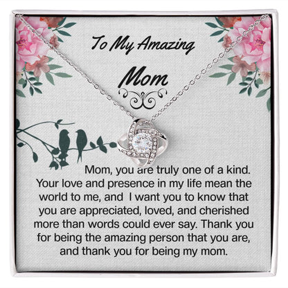 Mom Love Knot Necklace