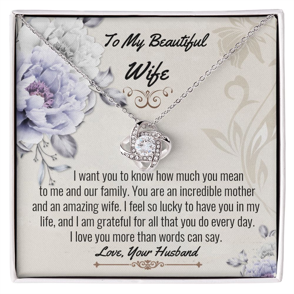 Wife Love Knot Necklace