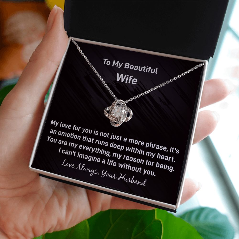 Wife Love Knot Necklace
