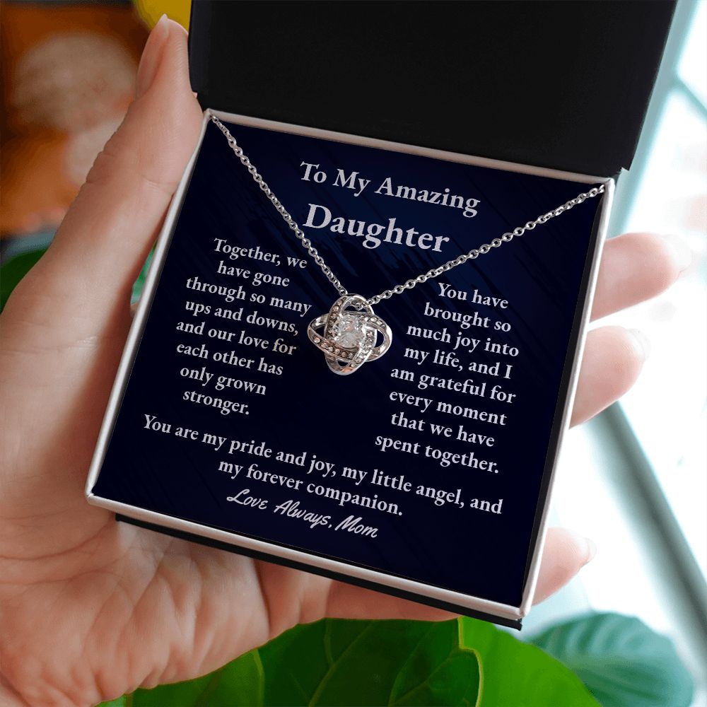 Daughter Love Knot Necklace