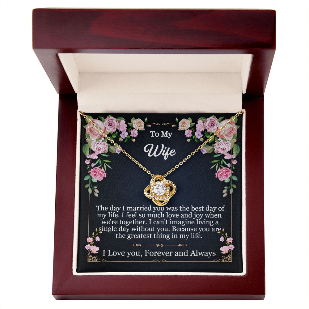 Wife Love Knot Necklace