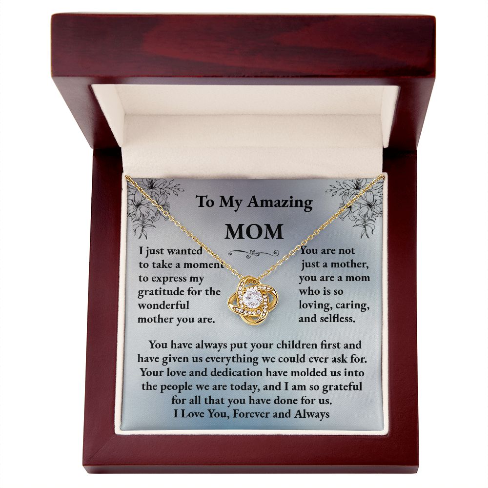 MOM Love Knot Necklace