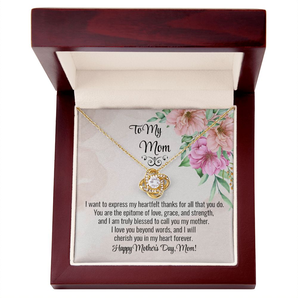 Mom Love Knot Necklace