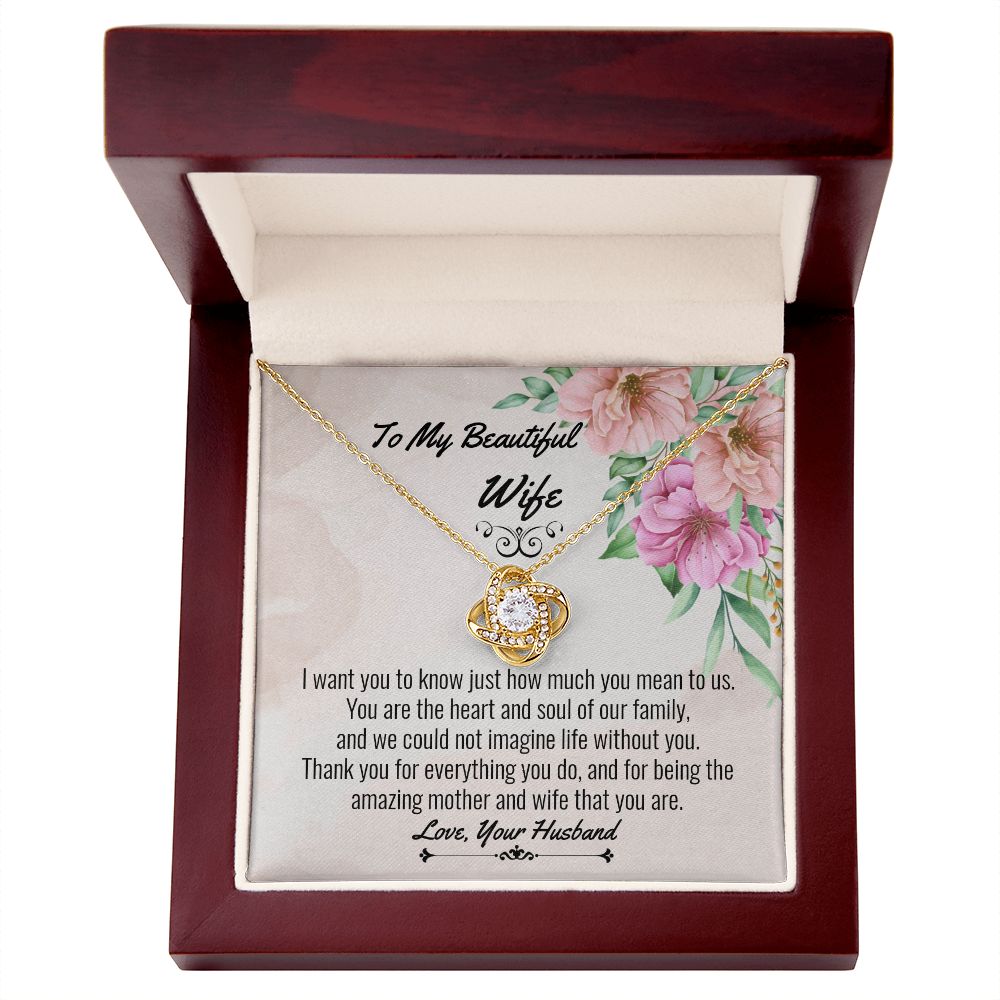 Wife Love Knot Necklace