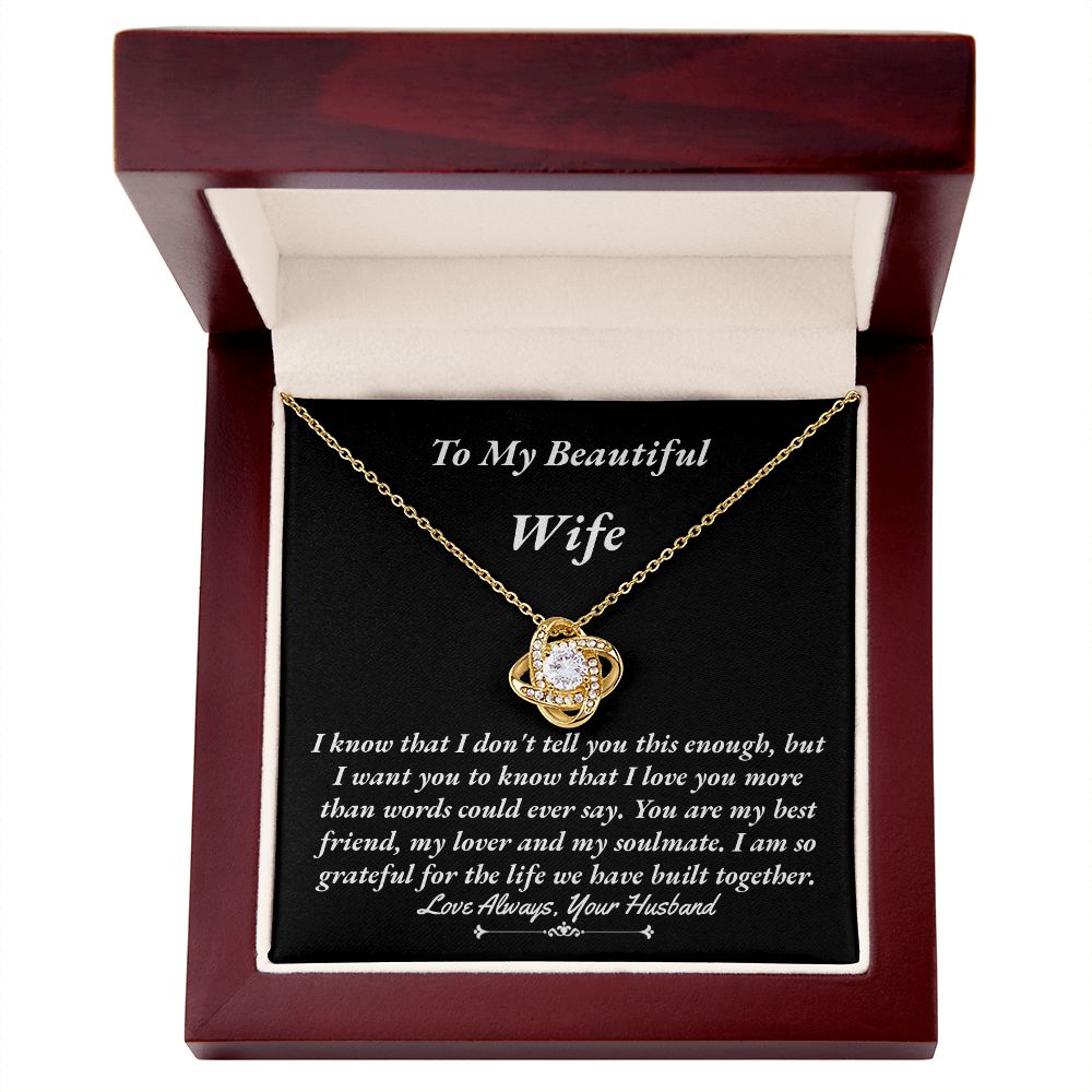 Wife Love Knot Necklace