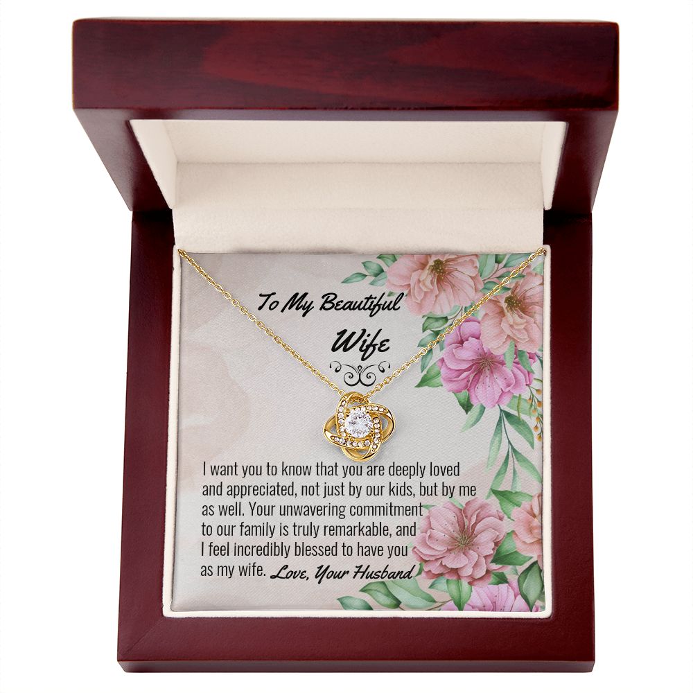 Wife Love Knot Necklace