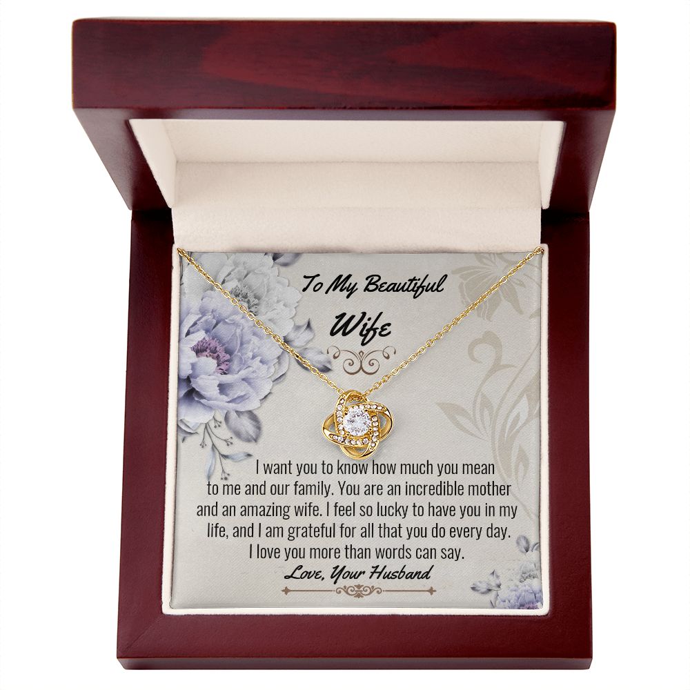 Wife Love Knot Necklace