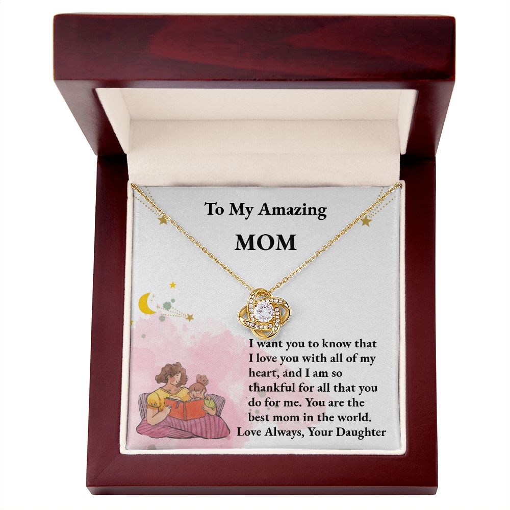 Mom Love Knot Necklace